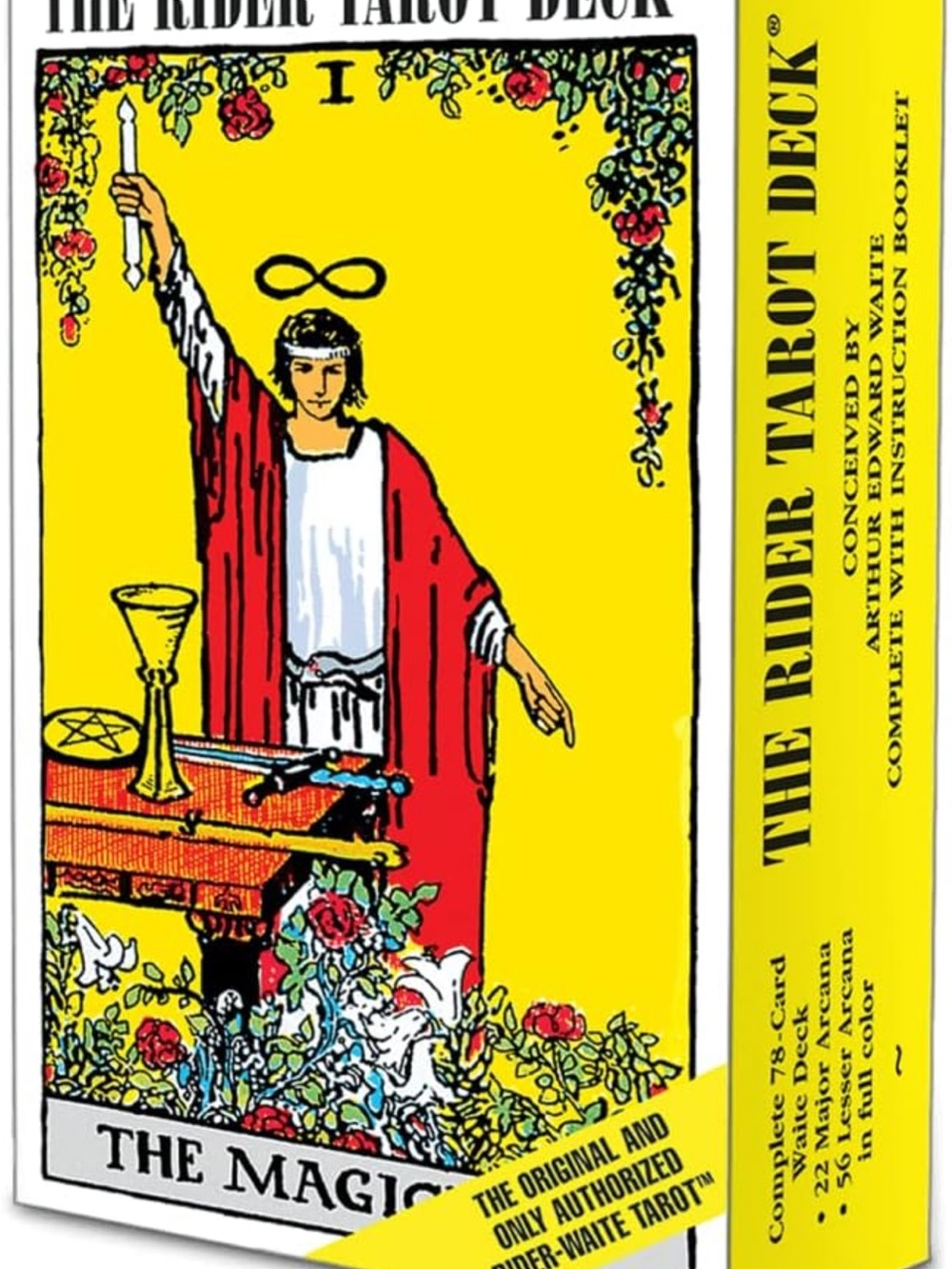 The Rider Tarot Deck - Yellow and Red Tarot Cards